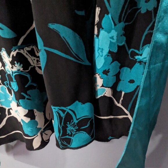 Black teal homecoming cocktail formal dress size small junior - Picture 7 of 8